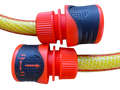 Premium Garden Hose Yellow with Orange Lock Connectors for Garden Irrigation Kit