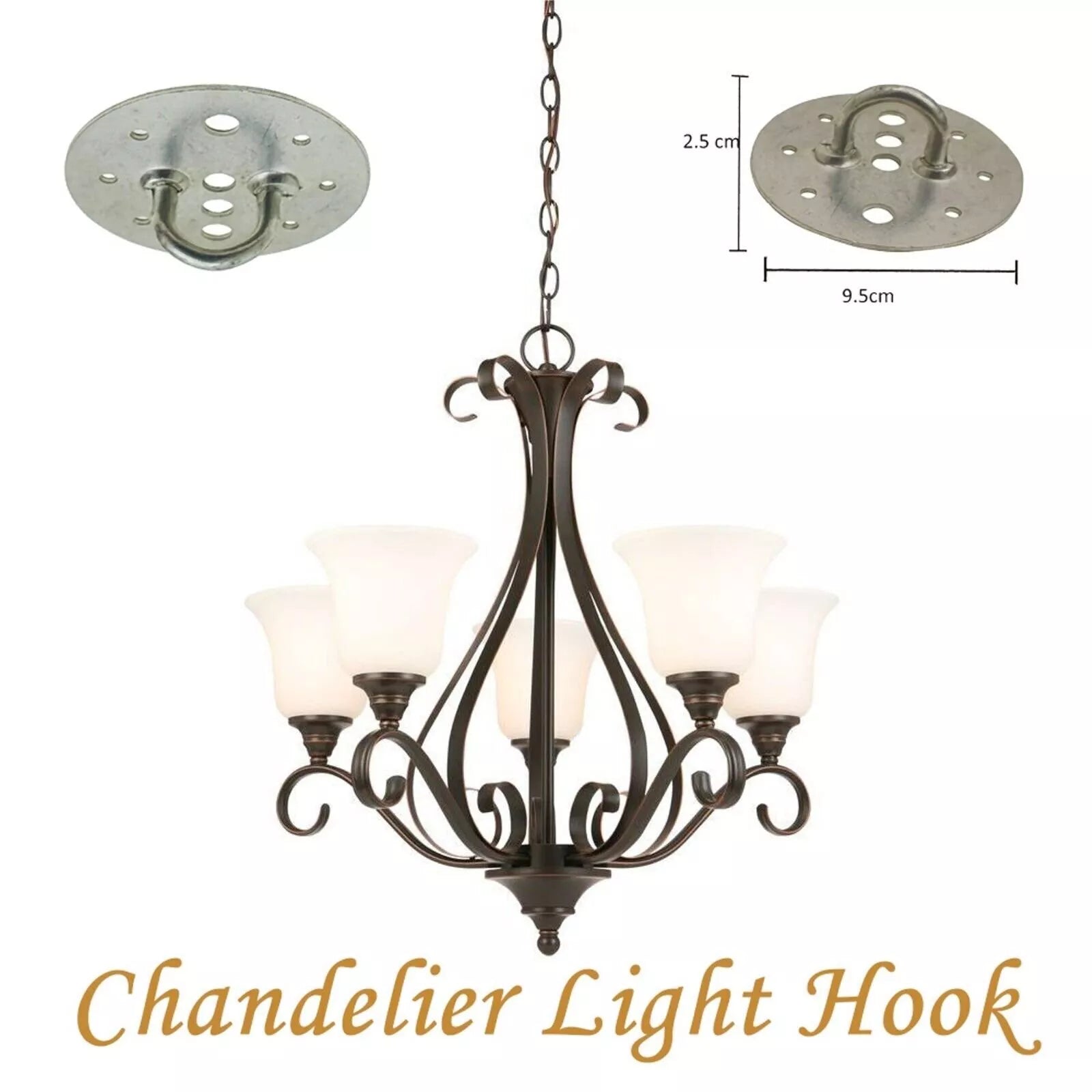 Ceiling Hook Pendant Light Hook Hanging Heavy Duty Hook ~2707